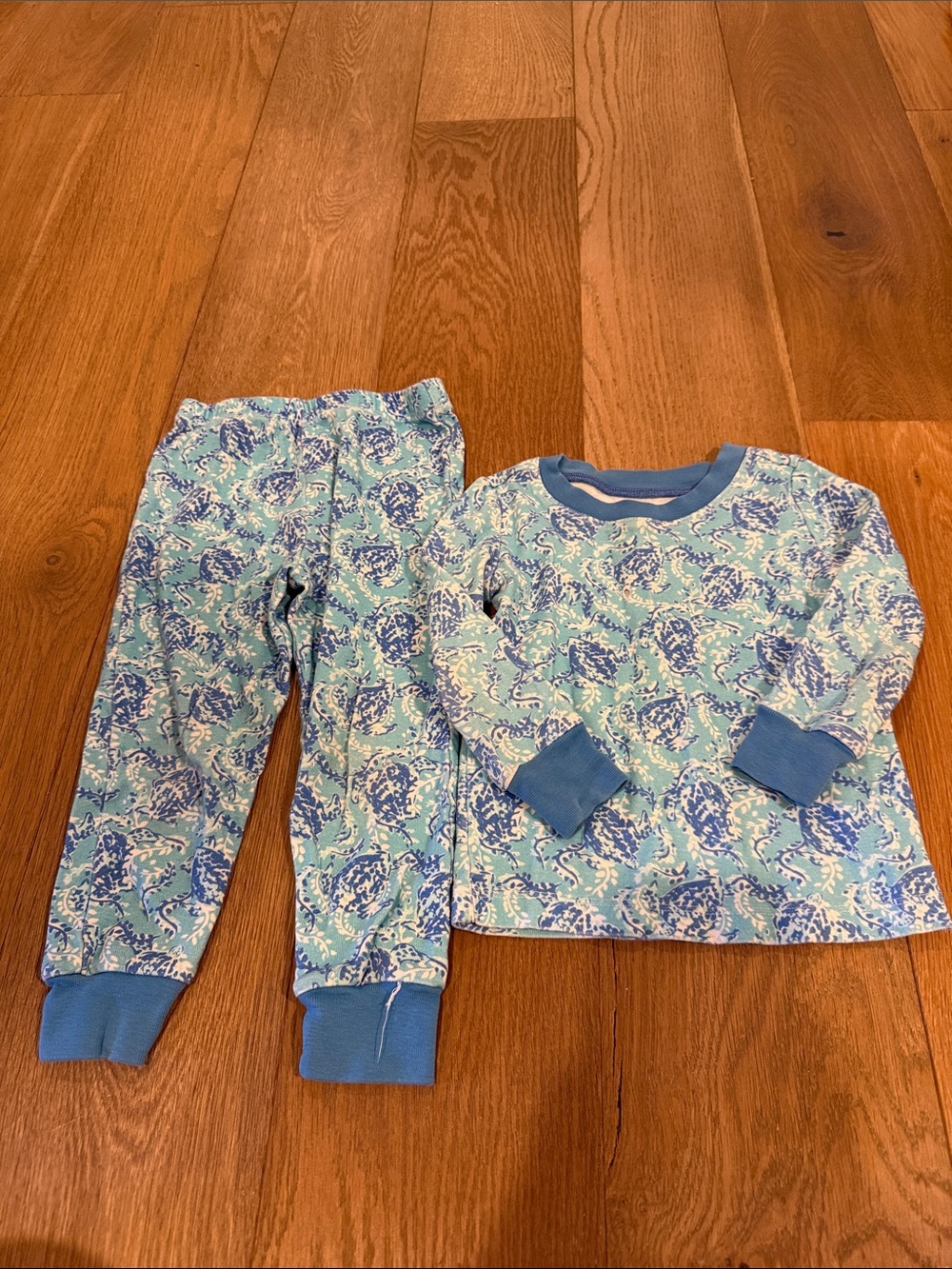 Lilly Pulitzer X Pottery Barn Kids Pajamas in Turtley Awesome - 2T